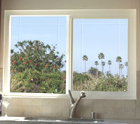 Choose from a number of block glass window designs. 